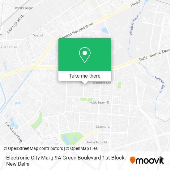 Electronic City Marg 9A Green Boulevard 1st Block map