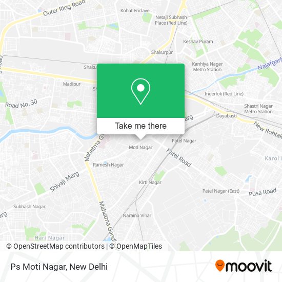 Ps Moti Nagar map