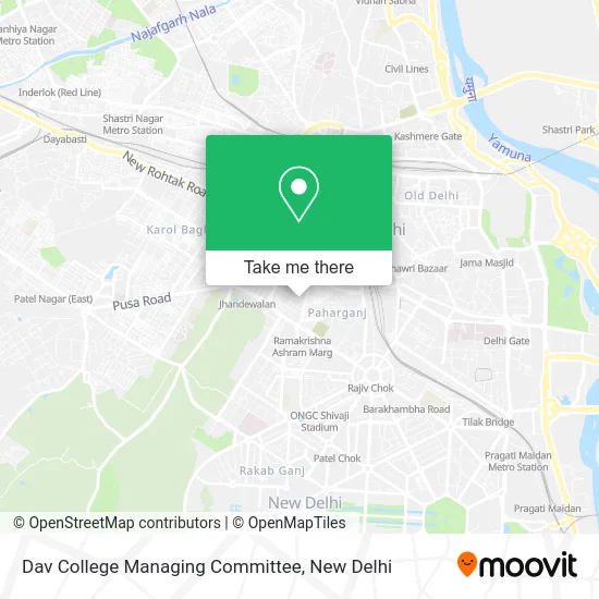 Dav College Managing Committee map