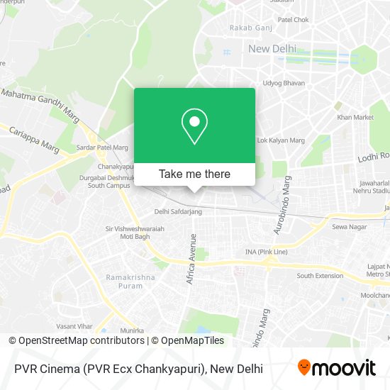 PVR Cinema (PVR Ecx Chankyapuri) map