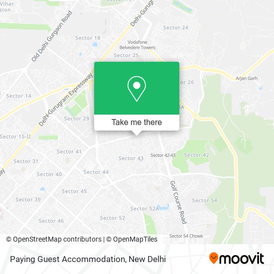 Paying Guest Accommodation map