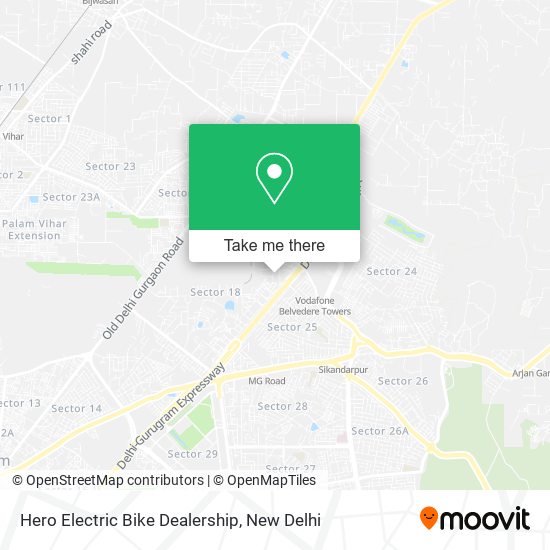 Hero Electric Bike Dealership map