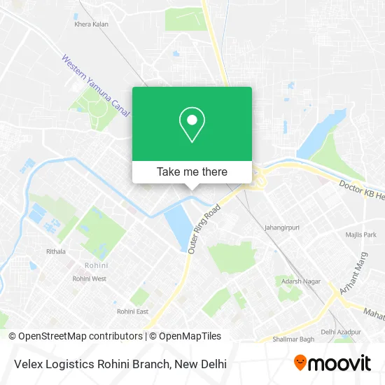 Velex Logistics Rohini Branch map
