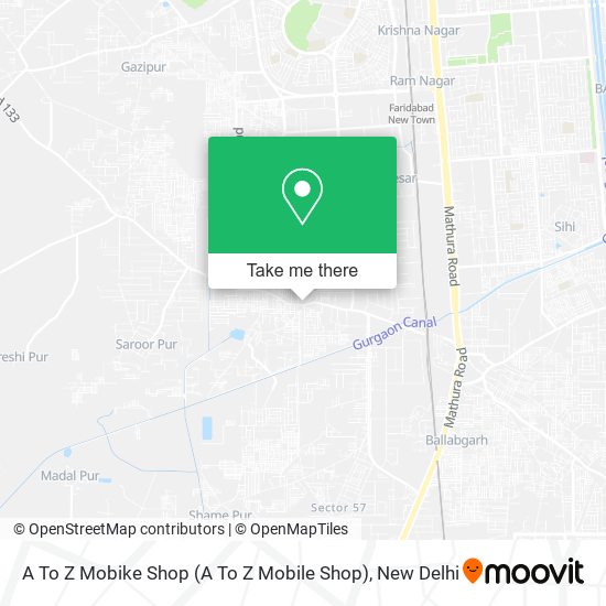 A To Z Mobike Shop map