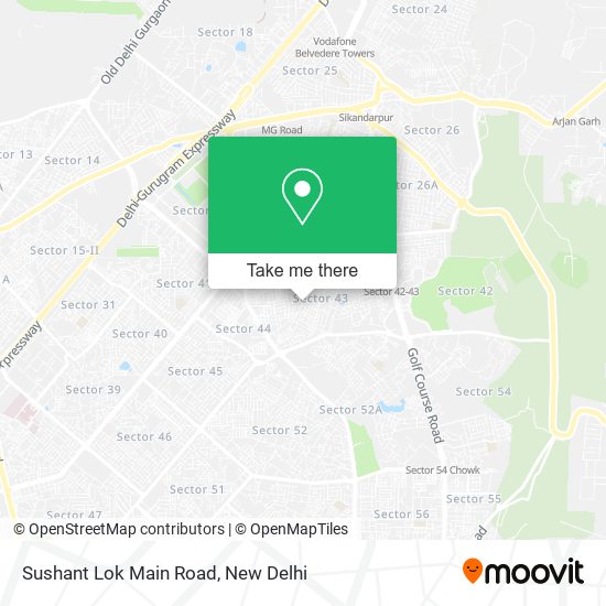 Sushant Lok Main Road map