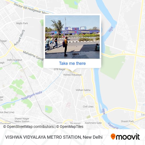 VISHWA VIDYALAYA METRO STATION map