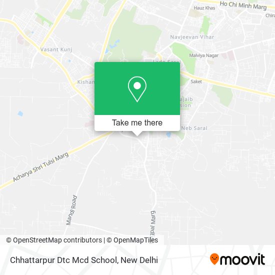 Chhattarpur Dtc Mcd School map