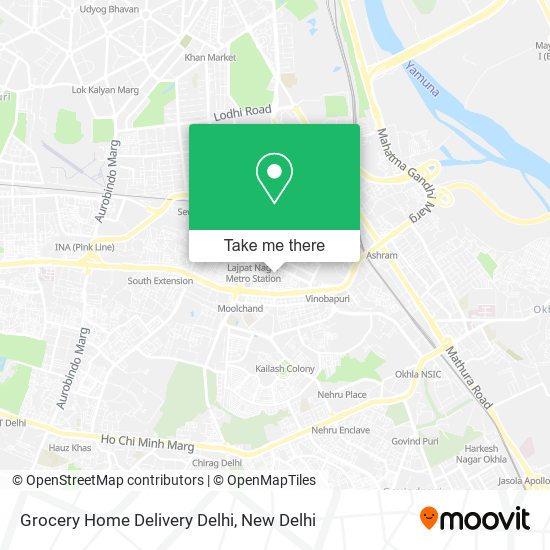 Grocery Home Delivery Delhi map