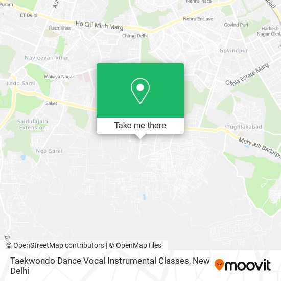 Taekwondo Dance Vocal Instrumental Classes map