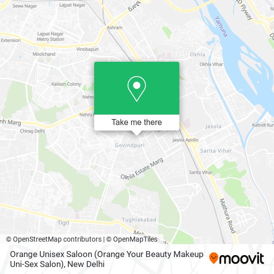 Orange Unisex Saloon (Orange Your Beauty Makeup Uni-Sex Salon) map