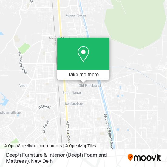 Deepti Furniture & Interior (Deepti Foam and Mattress) map