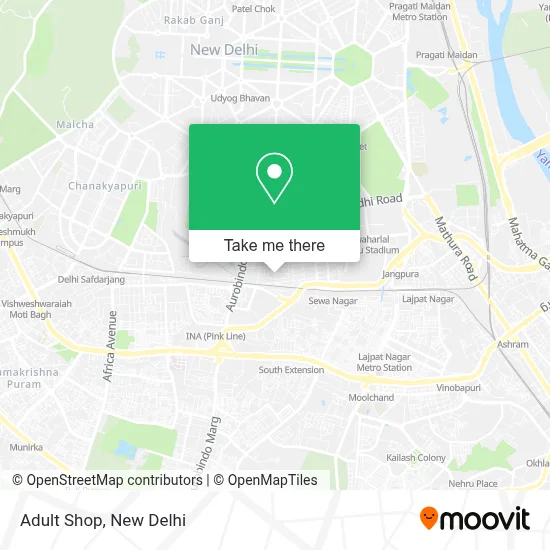 Adult Shop map