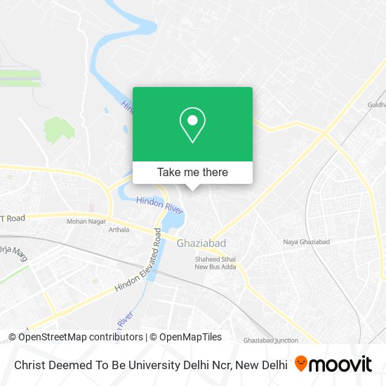 Christ Deemed To Be University Delhi Ncr map