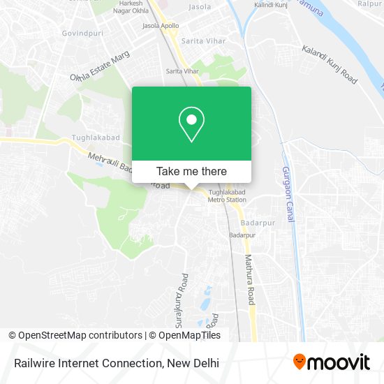 Railwire Internet Connection map