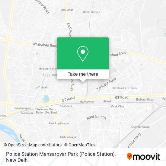 Police Station-Mansarovar Park map