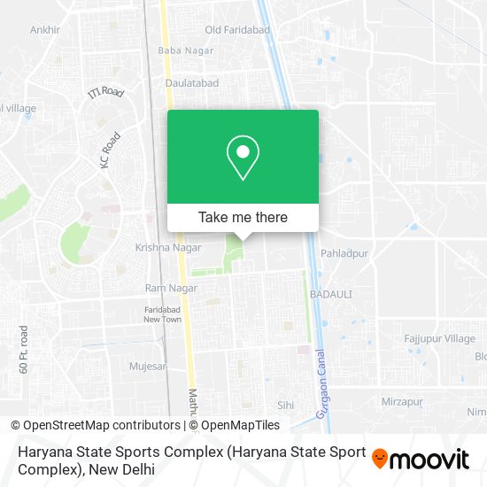 Haryana State Sports Complex map