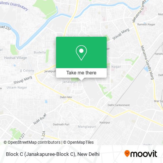 Block C (Janakapuree-Block C) map