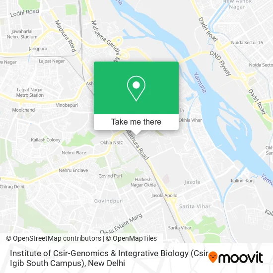 Institute of Csir-Genomics & Integrative Biology (Csir Igib South Campus) map