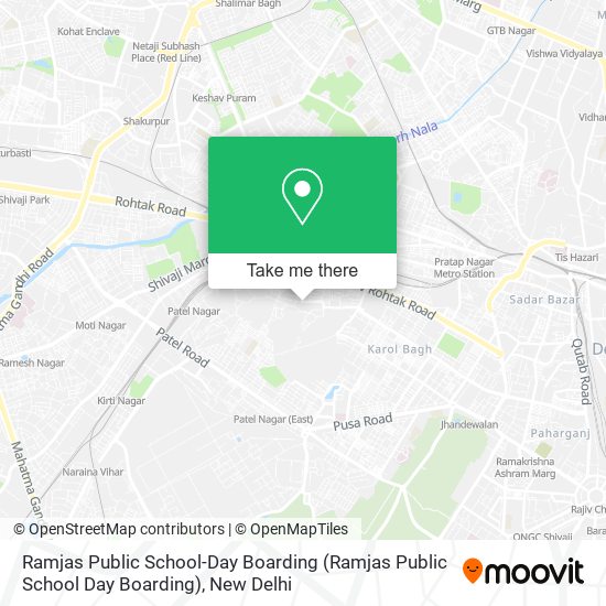 Ramjas Public School-Day Boarding map