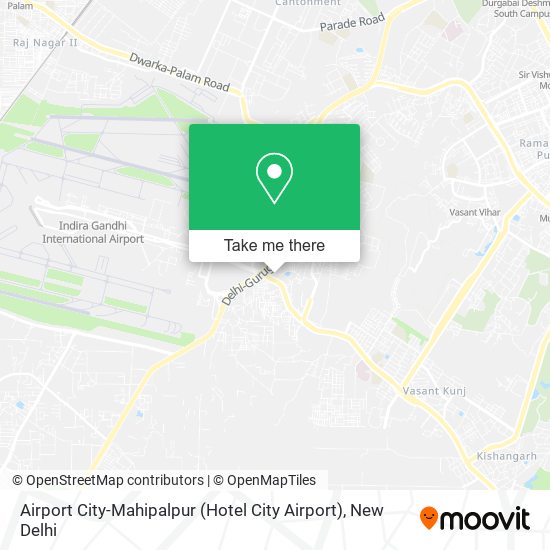 Airport City-Mahipalpur (Hotel City Airport) map