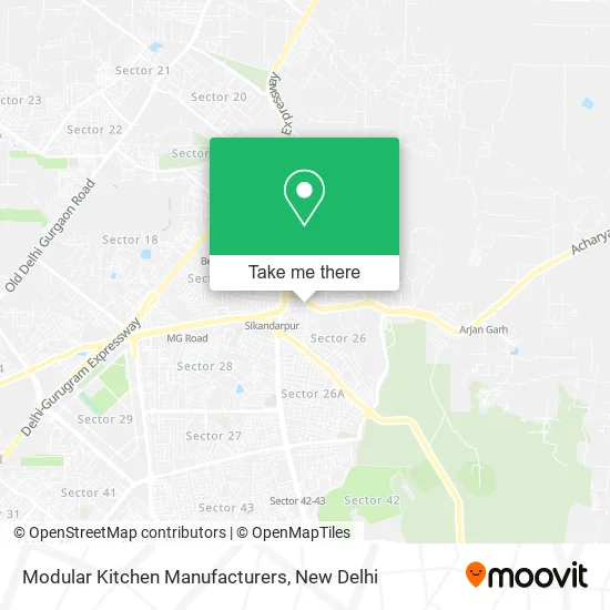 Modular Kitchen Manufacturers map