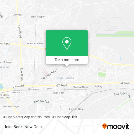 Icici Bank map