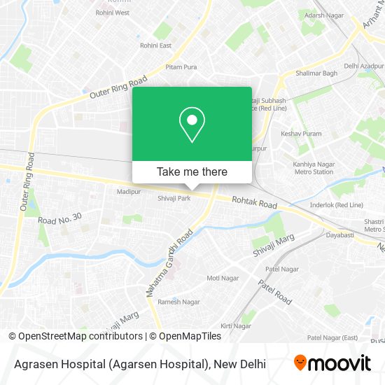 Agrasen Hospital (Agarsen Hospital) map