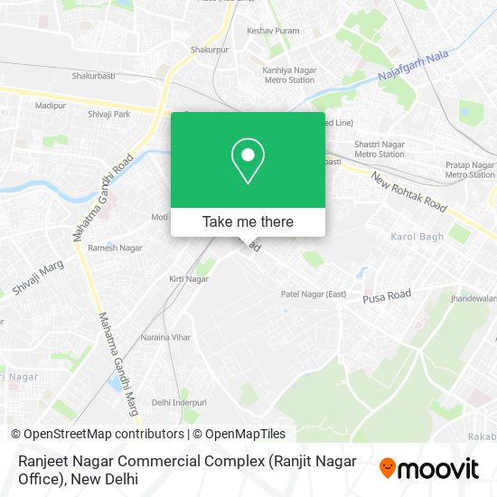 Ranjeet Nagar Commercial Complex (Ranjit Nagar Office) map
