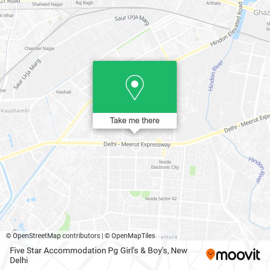 Five Star Accommodation Pg Girl's & Boy's map