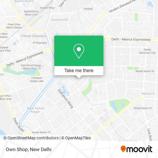 Own Shop map