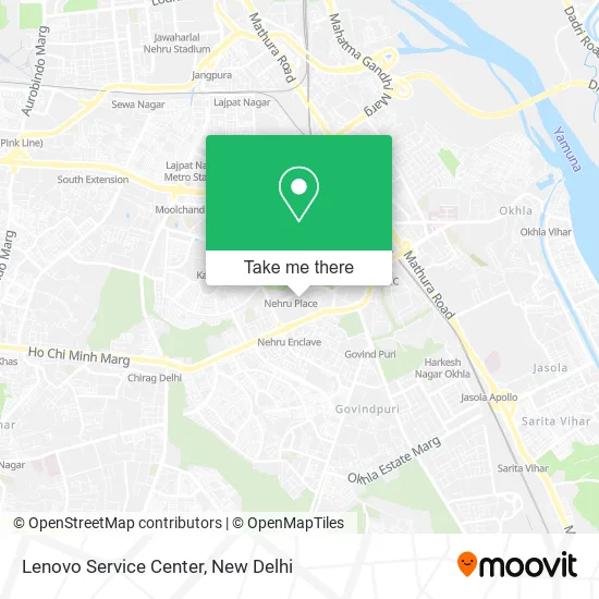 Lenovo Service Center map