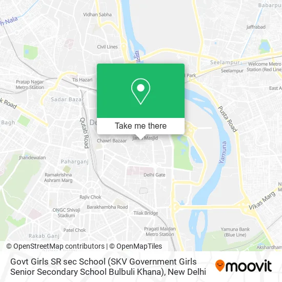 Govt Girls SR sec School (SKV Government Girls Senior Secondary School Bulbuli Khana) map