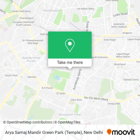 Arya Samaj Mandir Green Park (Temple) map