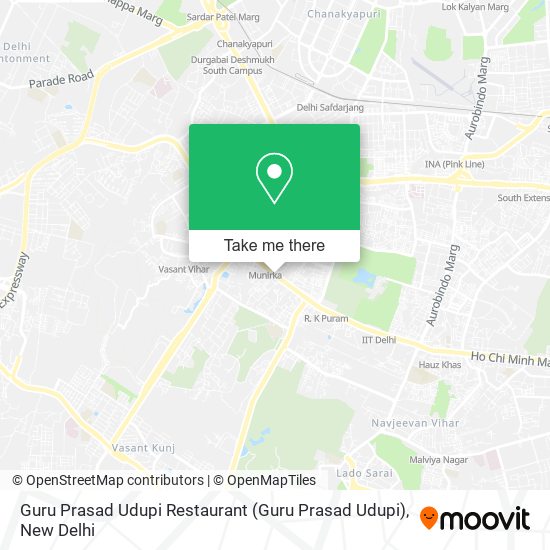 Guru Prasad Udupi Restaurant map