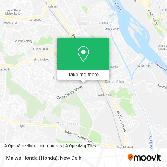 Malwa Honda map