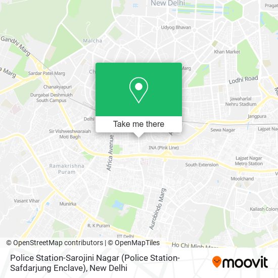 Police Station-Sarojini Nagar (Police Station-Safdarjung Enclave) map