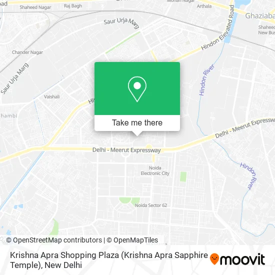 Krishna Apra Shopping Plaza (Krishna Apra Sapphire Temple) map
