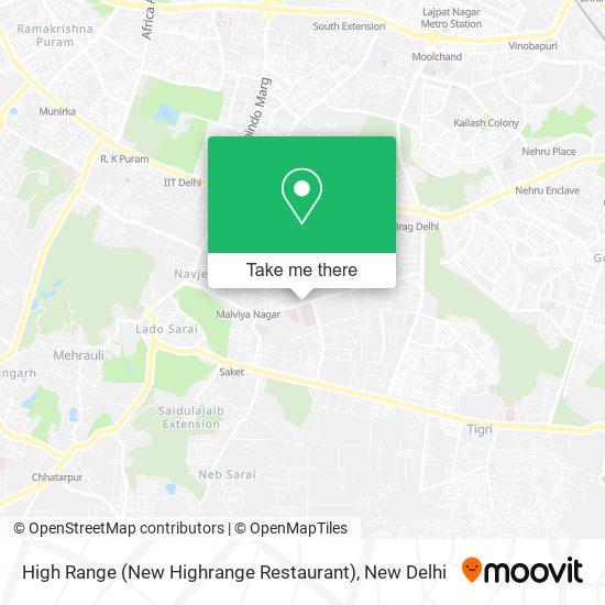 High Range (New Highrange Restaurant) map