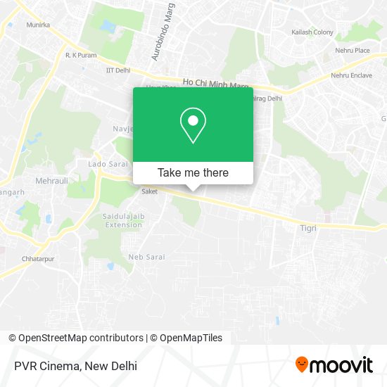 PVR Cinema map