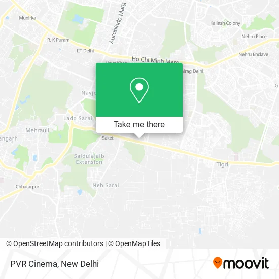 PVR Cinema map