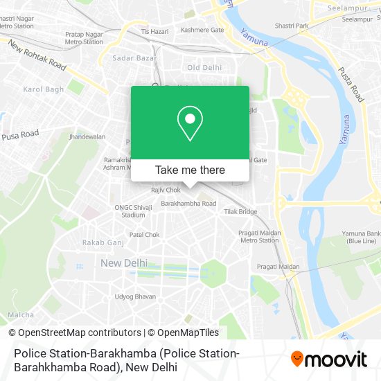 Police Station-Barakhamba (Police Station-Barahkhamba Road) map