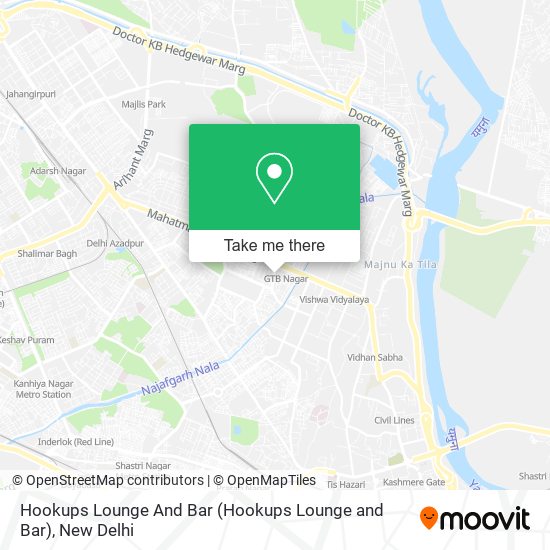 Hookups Lounge And Bar map