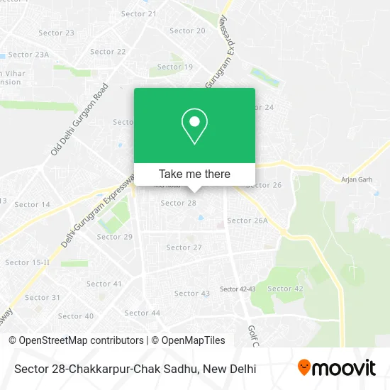 Sector 28-Chakkarpur-Chak Sadhu map
