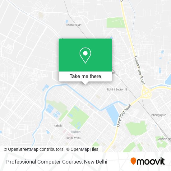 Professional Computer Courses map