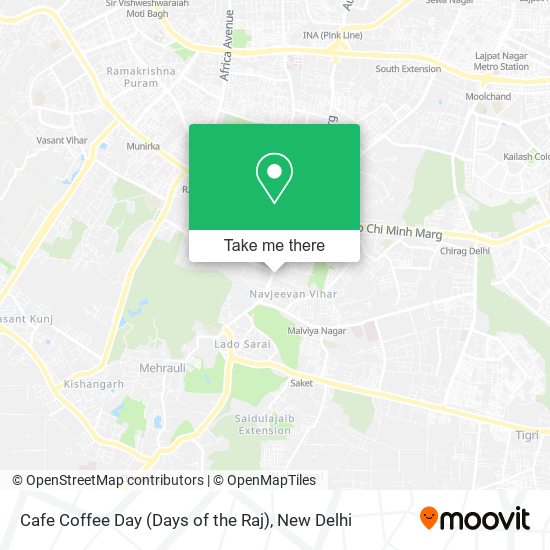 Cafe Coffee Day (Days of the Raj) map
