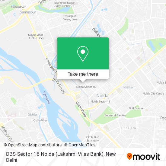 DBS-Sector 16 Noida (Lakshmi Vilas Bank) map