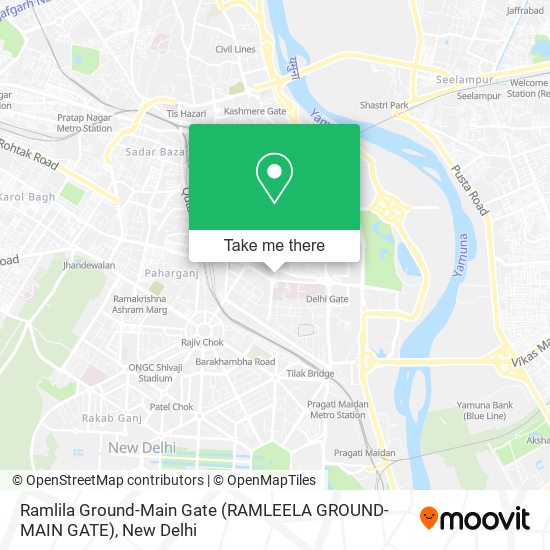 Ramlila Ground-Main Gate (RAMLEELA GROUND- MAIN GATE) map