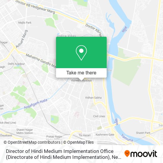 Director of Hindi Medium Implementation Office (Directorate of Hindi Medium Implementation) map