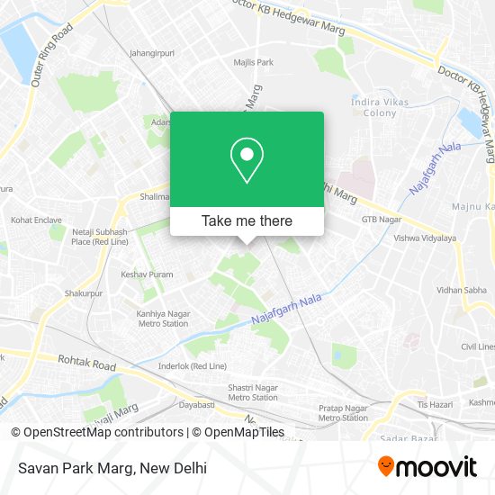 Savan Park Marg map