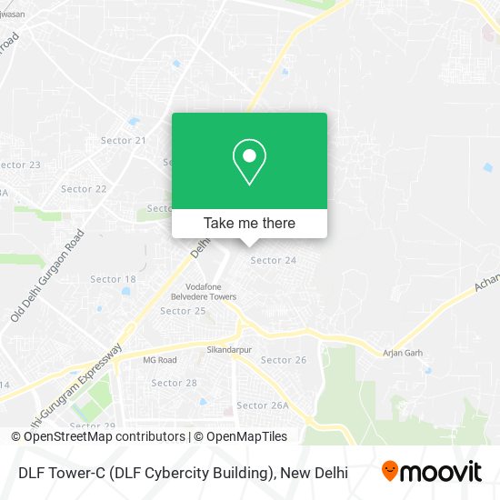 DLF Tower-C (DLF Cybercity Building) map